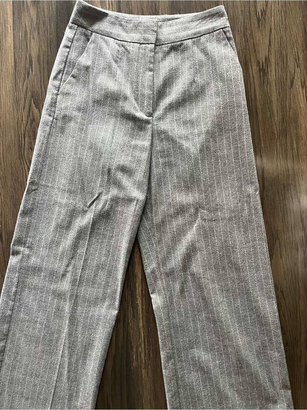 Dynamite Light Gray Pinstripe Trousers